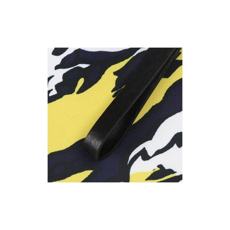 VERSACE Fabric Clutch Unisex Yellow-7