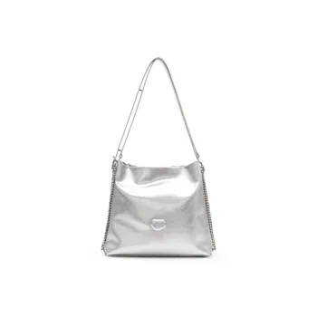 MUVA Cow Leather Tote Bag Shopping Bag Shoulder Bags Women's Milkshake White/Moonrock Silver/Bubble Pink/Twilight Black