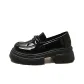 Black Glossy Leather