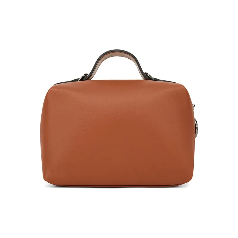 LONGCHAMP Le Pliage Xtra Cow Leather Handbag Shoulder Bag Women's Conyac Brandy Color-3