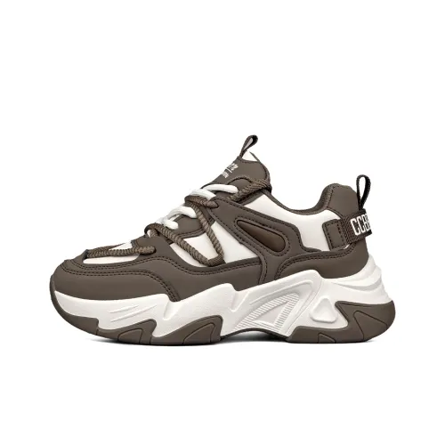WENPU Height Increasing Wear Resistant Lightweight Slip Resistant Low Top Chunky Sneakers Unisex
