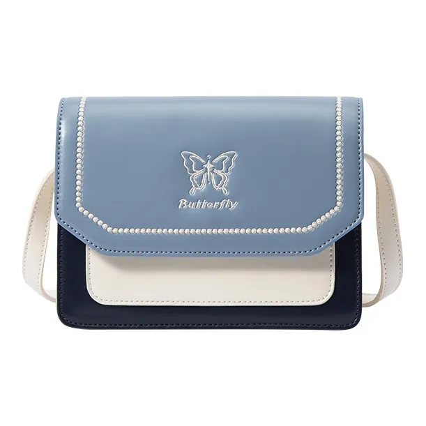 SEM/R PU Small Square Bag Shoulder Bag Crossbody Bag Small Size Women's Cream 10501 Caramel 51101 Grey Blue 80208-8