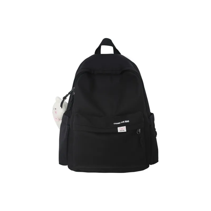 OUZIHUANG Nylon Backpack Large Size Unisex Black/White/Blue/Purple/Pink-0