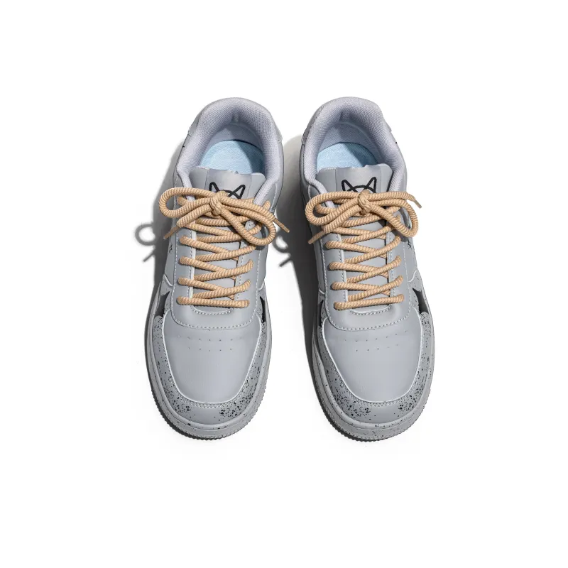 MIIOW Trend Party Series Anti-Slip And Wear-Resistant Height Increasing Coverage Low-Top Skateboard Shoes Unisex-26