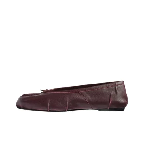 Maison Margiela Tabi Leather Ballerina Shoes