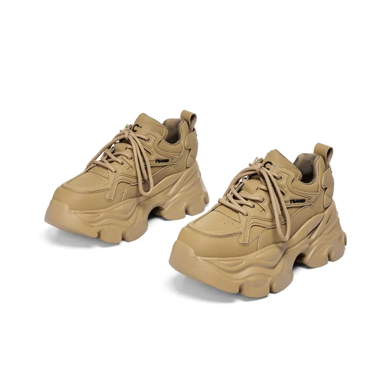 C°BANNER Low Top Chunky Sneakers Women's Milk Tea-3