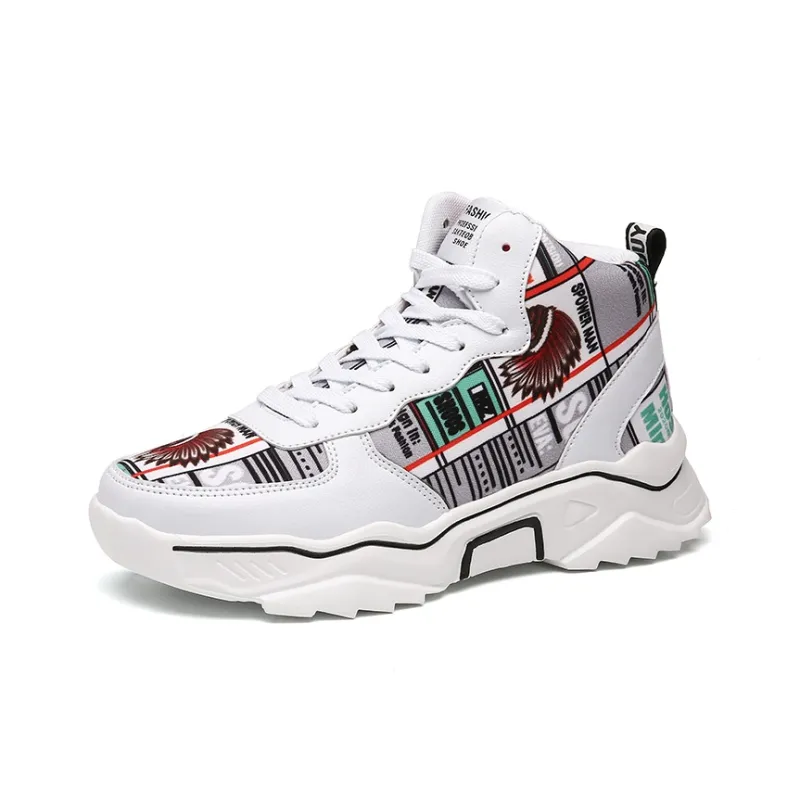 PLAY COBBLER Coverage Warm Slip-Resistant Cushioning Wear-Resistant High-Top Skateboard Shoes Unisex-16