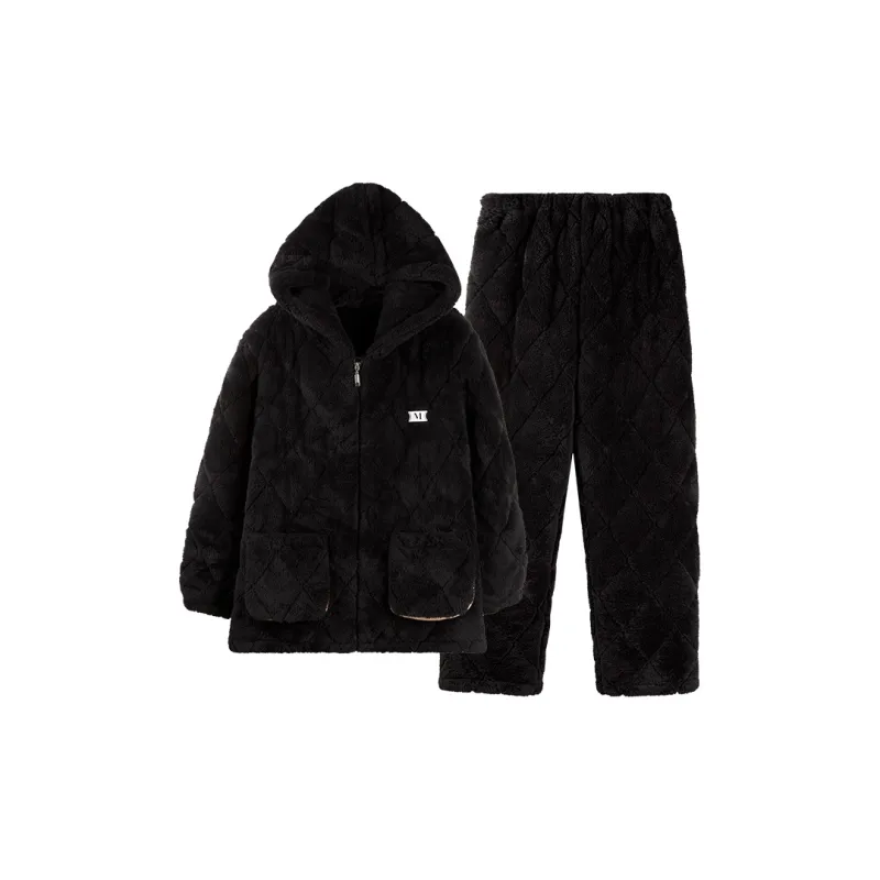 Qin Jing Pajama Set Men's Premium Black-0