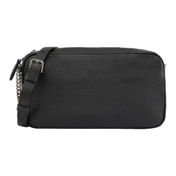 Burberry Calfskin Shoulder Bag Women's Black