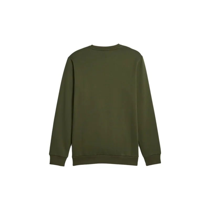 PUMA TEAMCUP Sweat À Col Rond Essentials Small Logo Homme Sweatshirt Men's Green-1