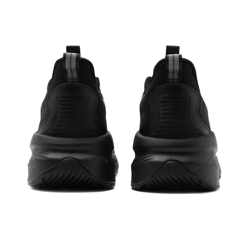 QIAODAN Cushioning Anti Slip And Wear Resistant Low Top Running Shoes Men's Black Silver-4