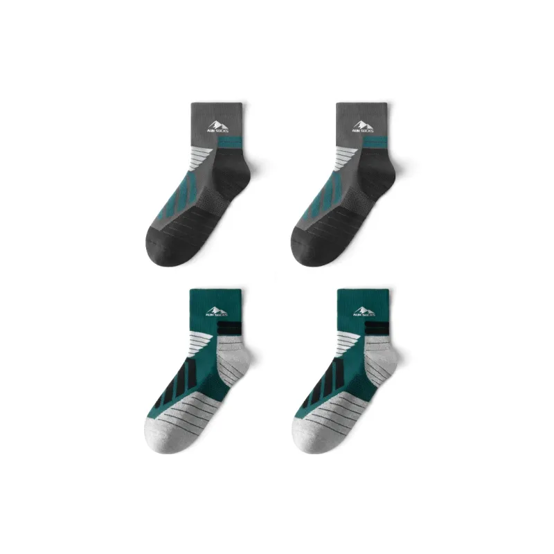 AUN Basketball Socks Men's 4 Pack-0