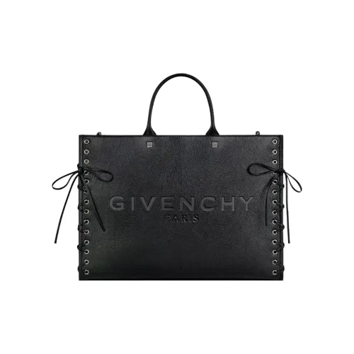 GIVENCHY G-Tote Cow Leather Tote Bag Shopping Bag Handbag Medium Size Women's Black