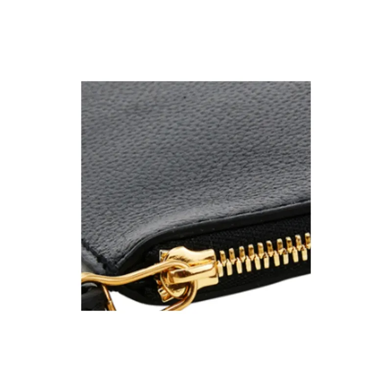Balenciaga Calfskin Wristband Clutch Men's Black-5