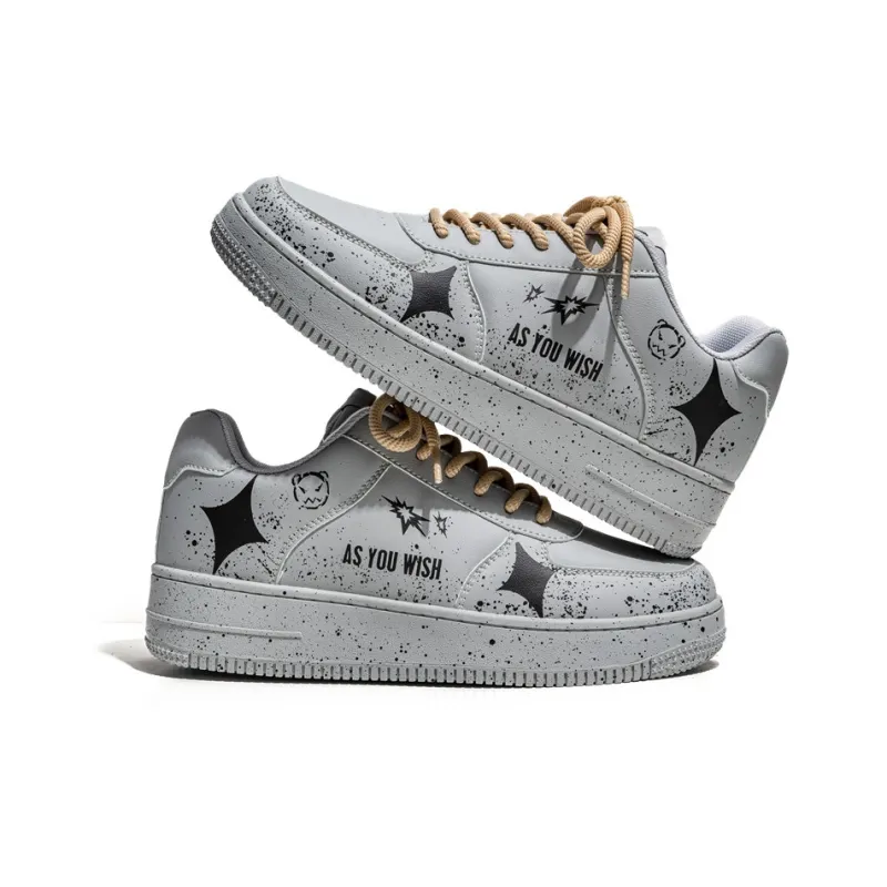 MIIOW Trend Party Series Anti-Slip And Wear-Resistant Height Increasing Coverage Low-Top Skateboard Shoes Unisex-24
