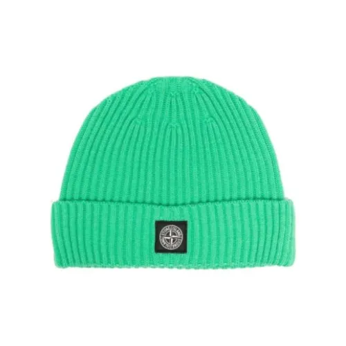 STONE ISLAND Logo patch Wool Beanie