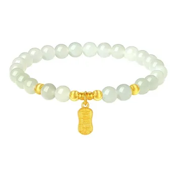 MAMADESHOUHU Hetian Jade Bracelets Pale Greenish White Jade Women's