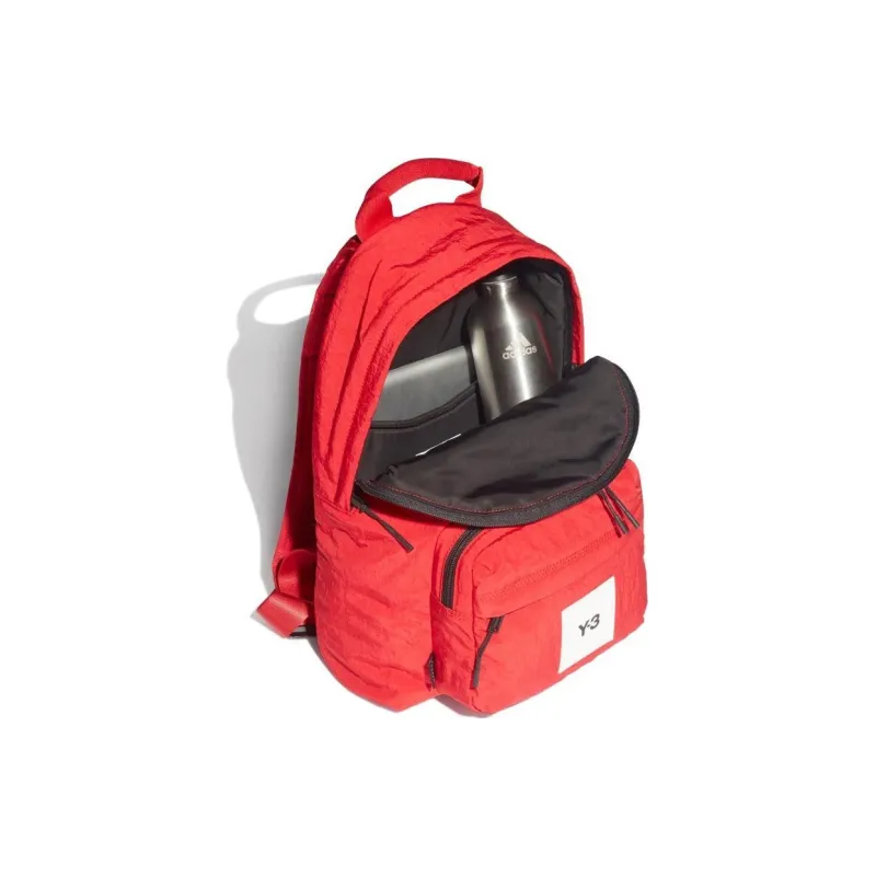 Y 3 Nylon Fabric Backpack Regular Unisex Red-3