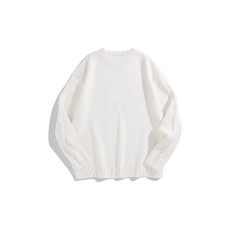 PEACEBIRD MEN Sweater Unisex White-1