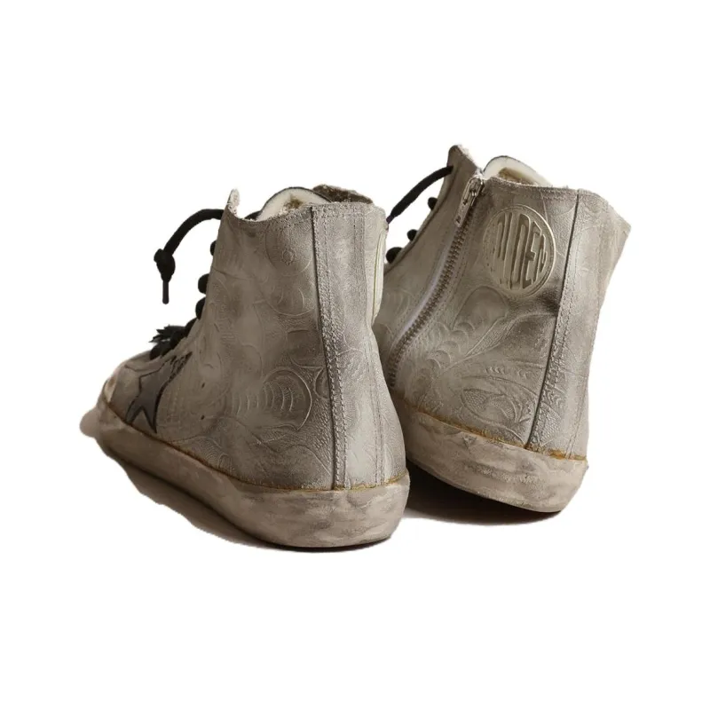 Golden Goose Francy High-Top Skateboard Shoes Men's Taupe-3