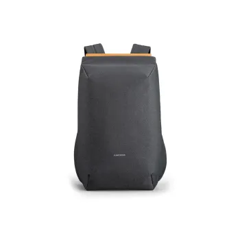 KINGSONS Polyester Backpack Medium Size Men's Dark Gray/Light Blue/Light Gray