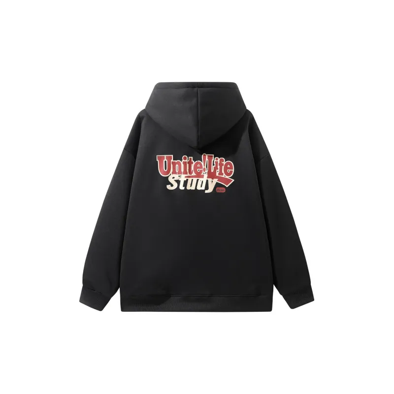 Unite Life HOODS Fall And Winter Sweatshirt Coat Unisex-1