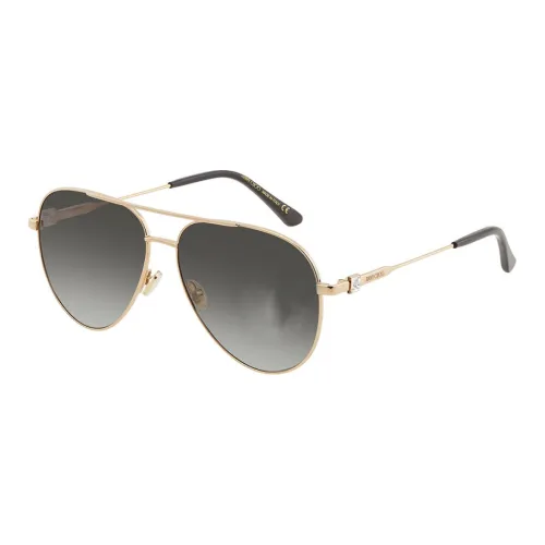 Jimmy Choo Metal Aviator Sunglasses Women's Gold