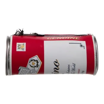 MOSCHINO Leather Clutch Women's Red & White