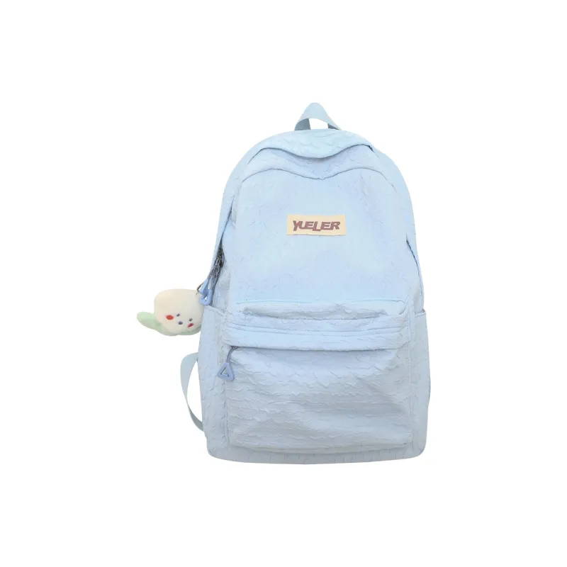 OUZIHUANG Nylon Backpack Large Size Unisex Black/White/Yellow/Green/Pink/Blue-17