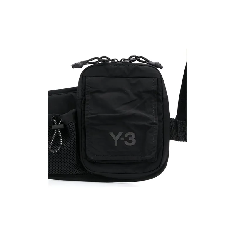 Y 3 Polyester Shoulder Bag Men's Black-3