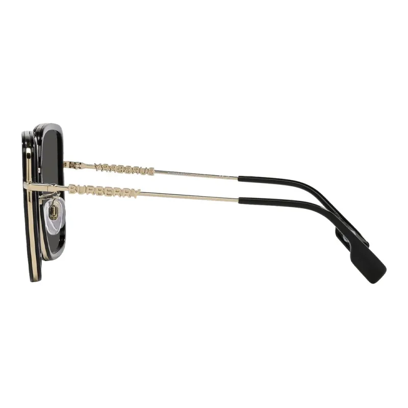 Burberry Metal Square Sunglasses Women's Gold-2