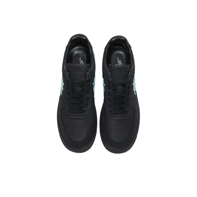 Starwalk Soldier Stars Shoes Anti Slip And Wear Resistant Breathable Low Top Skateboard Shoes Unisex Black-4