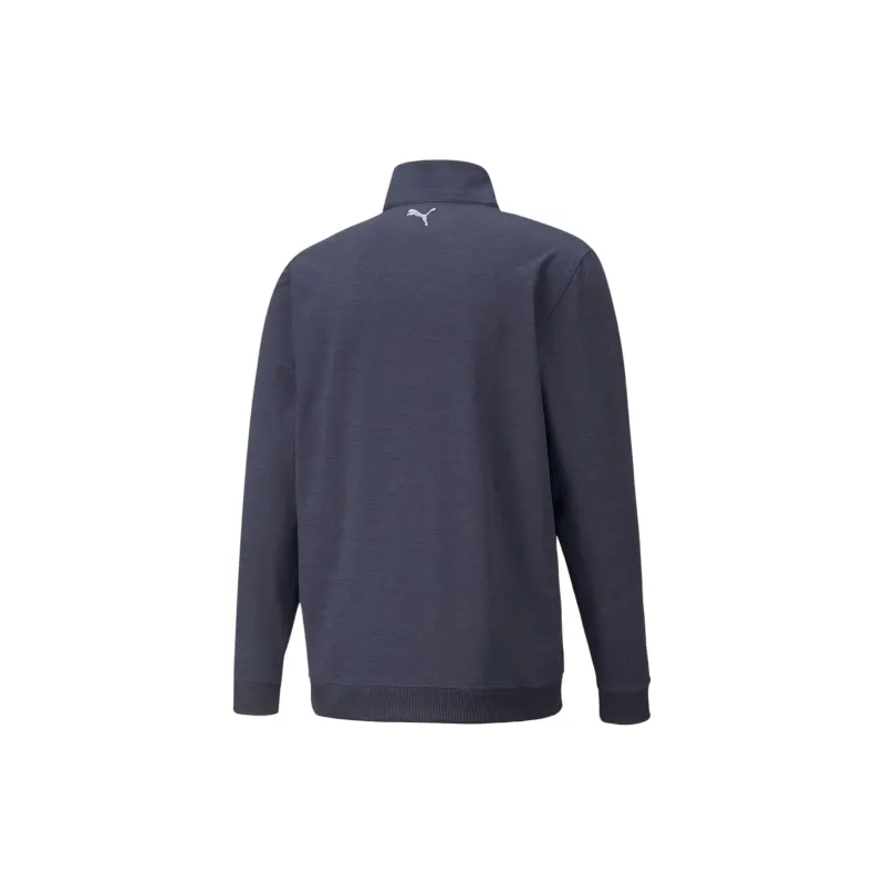 PUMA Sweat De Golf AP CLOUDSPUN Castle À Fermeture Sweatshirt Men's Blue-1