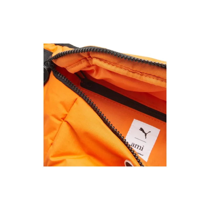 PUMA AMI Collaboration Fabric One Shoulder Crossbody Bag Sling Bag Fanny Pack Regular Unisex Orange-4