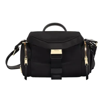 TUMI Voyageur Nylon And Leather Handbag Shoulder Bag Crossbody Bag Unisex Black