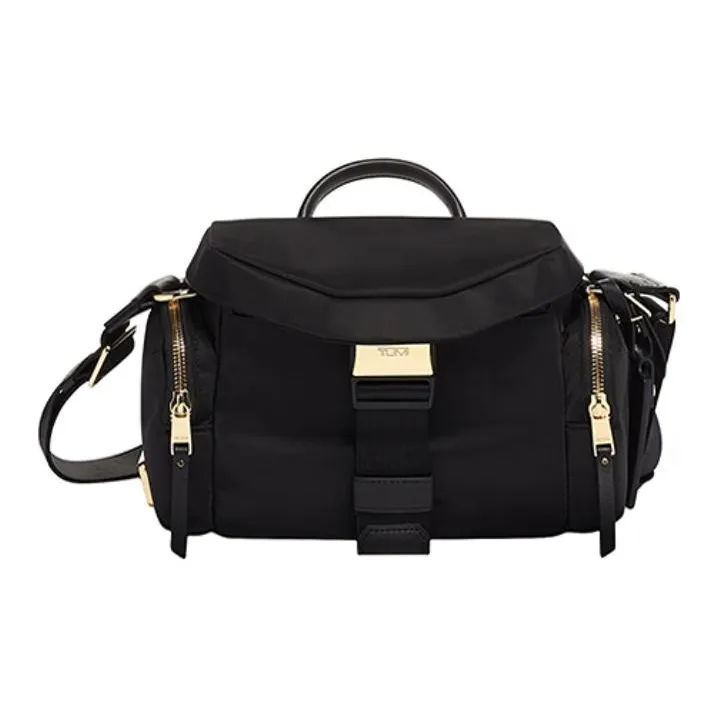 TUMI Voyageur Nylon And Leather Handbag Shoulder Bag Crossbody Bag Unisex Black-0