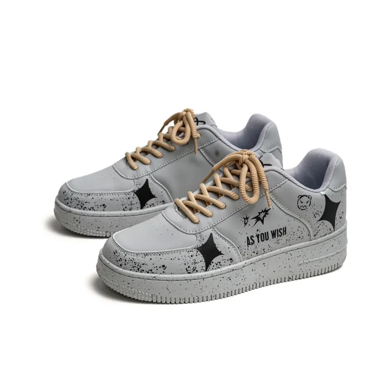 MIIOW Trend Party Series Anti-Slip And Wear-Resistant Height Increasing Coverage Low-Top Skateboard Shoes Unisex-25