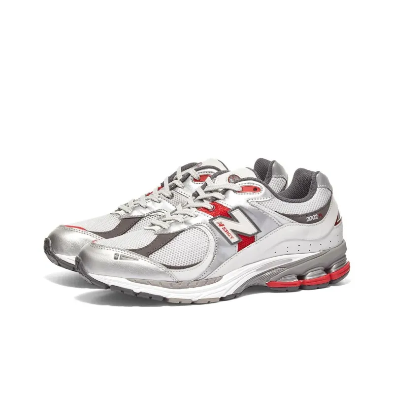 New Balance 2002R Silver Metallic Team Red-2