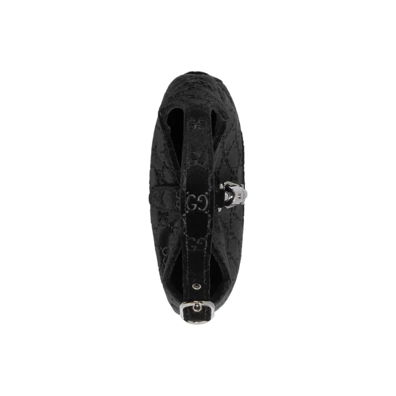 GUCCI Jackie 1961 Velvet Handbag, Shoulder Bag Women's Black-5