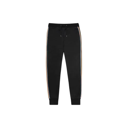 Paul Smith Classic Striped Series Knitted Sweatpants Men Black