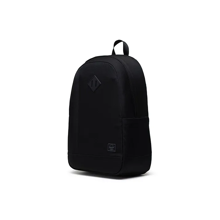 Herschel Recyclable Material Side Zipper Backpack Unisex Black-1