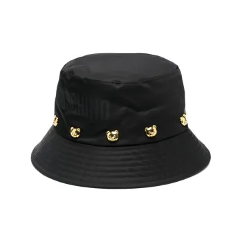 MOSCHINO Polyester Bucket Hats Women's Black