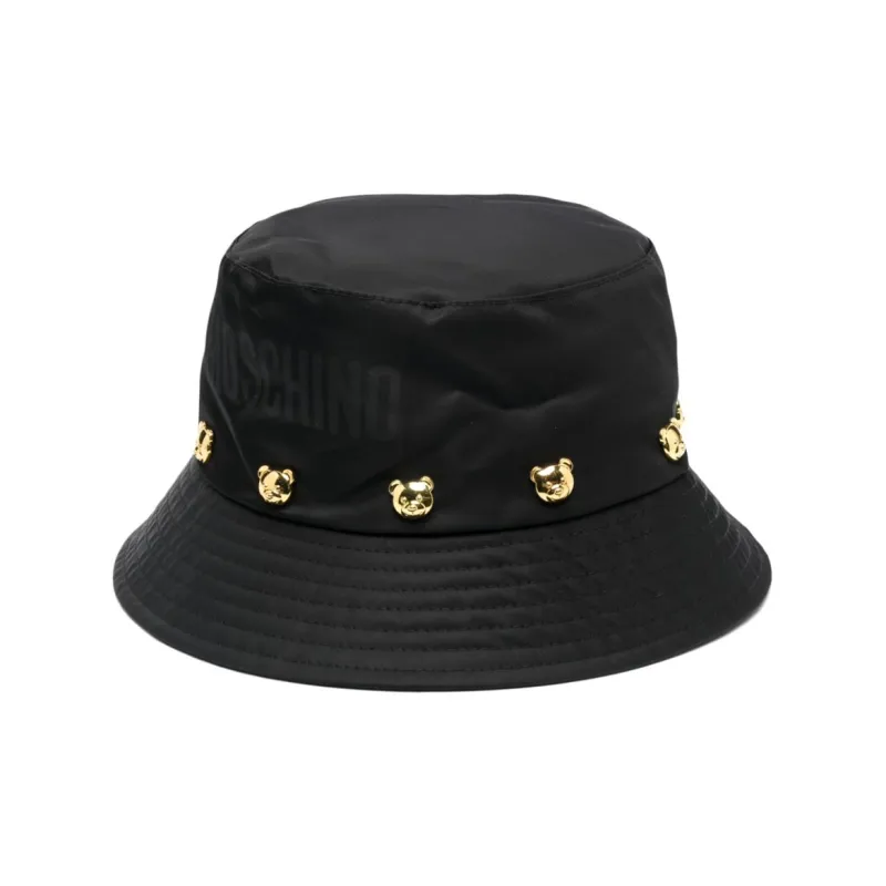 MOSCHINO Polyester Bucket Hats Women's Black-0
