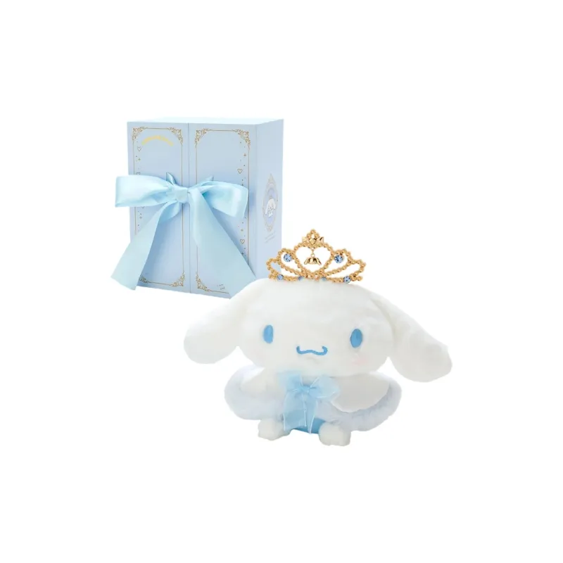 Sanrio Cinnamoroll Tokikiku Tiara Crown With Box Dolls Plush Doll 21cm Height-1