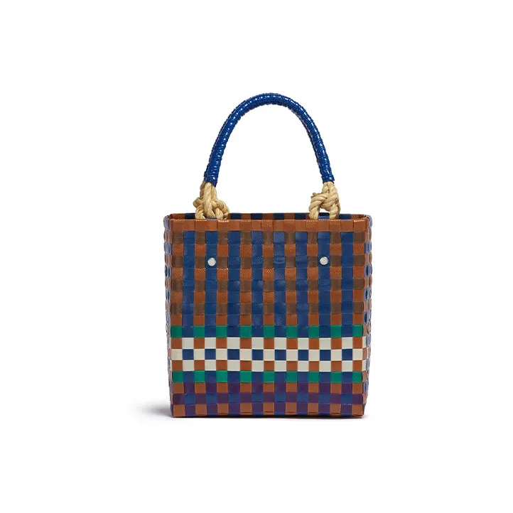 MARNI Polypropylene Tote Bag, Shopping Bag, Handbag Mini Women's Coffee-3