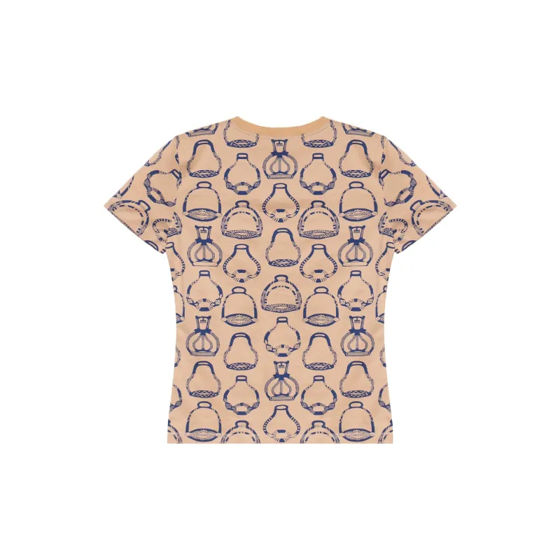 HERMES SS23 Regular T Shirt Women's White Beige-1