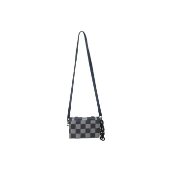 Slazenger Denim Small Square Bag Shoulder Bag Crossbody Bag Regular Unisex Dark Blue/Light Blue