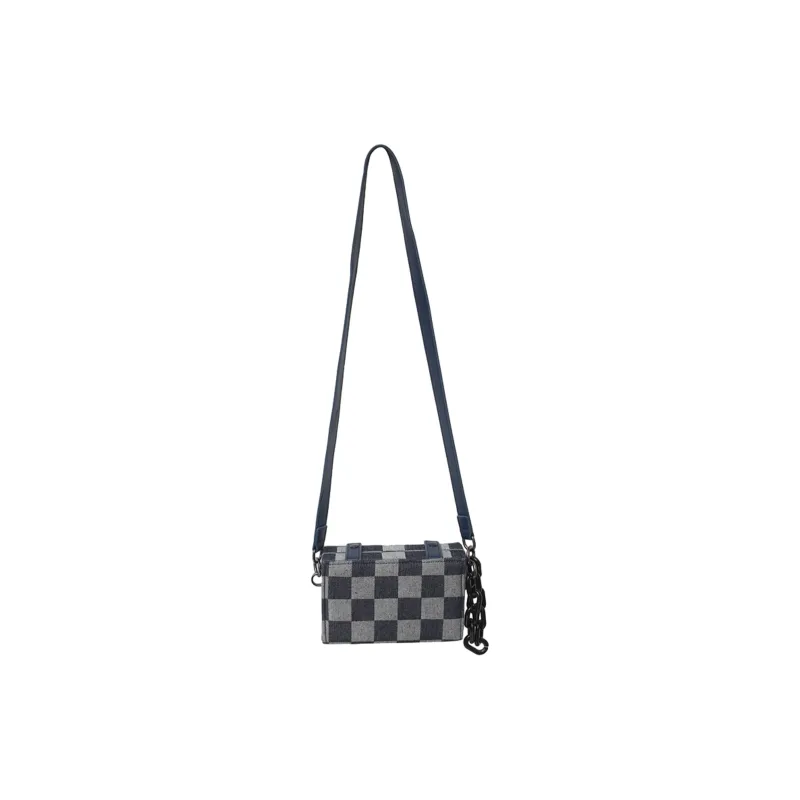 Slazenger Denim Small Square Bag Shoulder Bag Crossbody Bag Regular Unisex Dark Blue/Light Blue-0