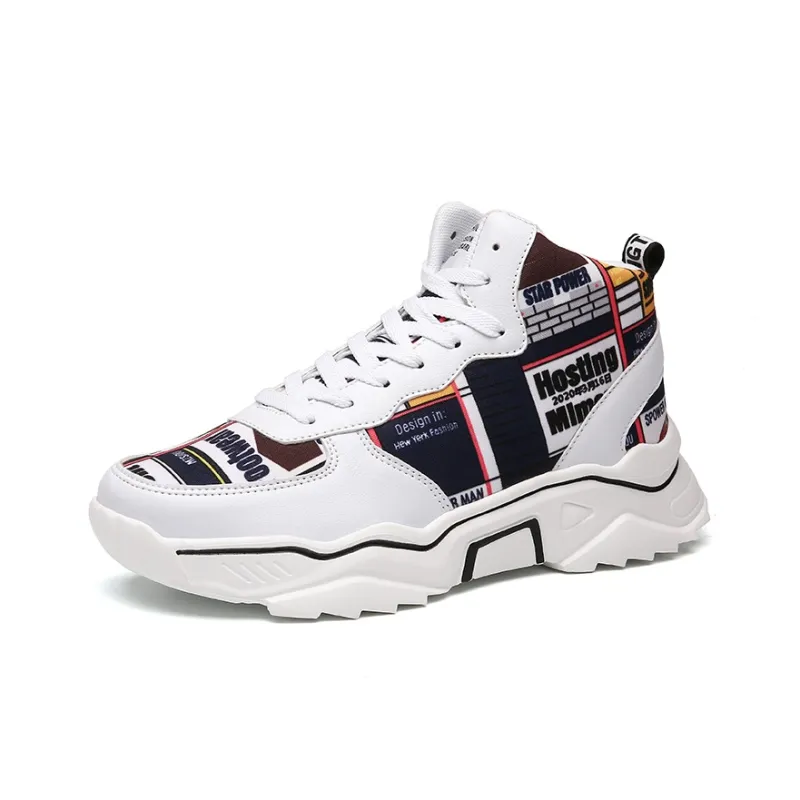 PLAY COBBLER Coverage Warm Slip-Resistant Cushioning Wear-Resistant High-Top Skateboard Shoes Unisex-9