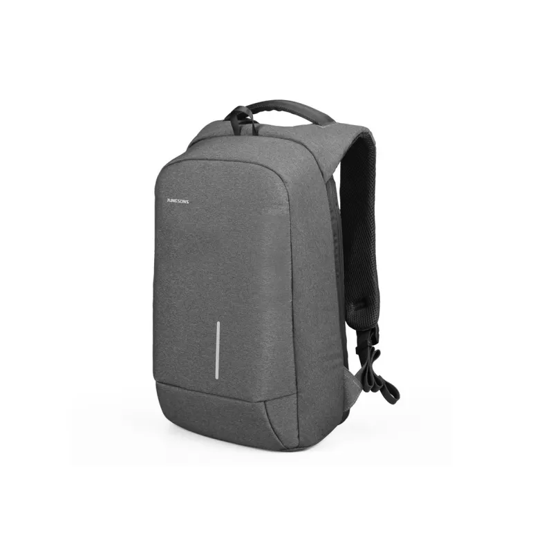 KINGSONS Polyester Backpack Regular Unisex Dark Gray/Light Gray-3